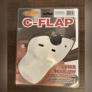 Markwort C-Flap Batters Helmet Facial Face Protector RHB-W Right Hand White NWOT